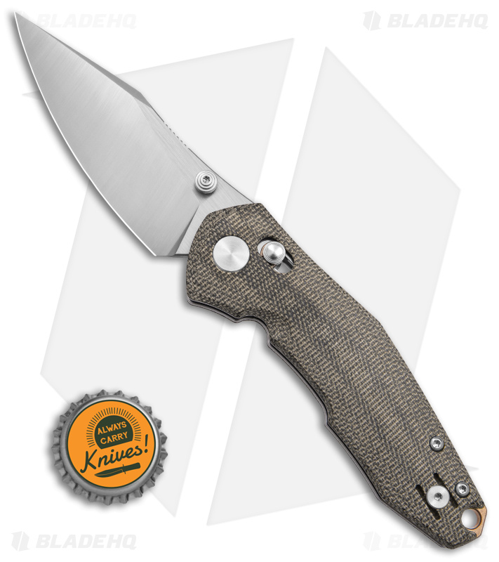 GiantMouse Vox/Anso Nazca Knife | Green Micarta - Blade HQ