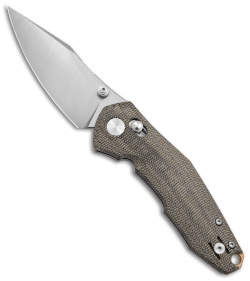 GiantMouse Vox/Anso ACE Nazca Bar Lock Knife Green Micarta (3.2" Satin M390)