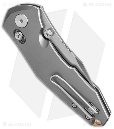 GiantMouse Vox/Anso ACE Nazca Cross Bar Lock Knife Titanium (3.2" Satin M390)