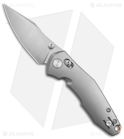 GiantMouse Vox/Anso ACE Nazca Cross Bar Lock Knife Titanium (3.2" Satin M390)