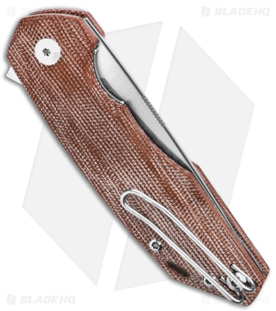 GiantMouse Vox/Anso ACE Corta Liner Lock Knife Natural Micarta (3.1" Satin)