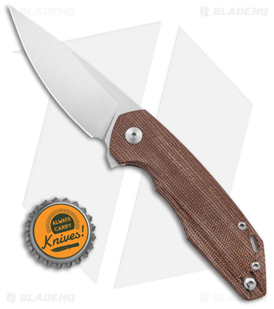 GiantMouse Vox/Anso ACE Corta Liner Lock Knife Natural Micarta (3.1" Satin)