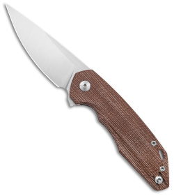 GiantMouse Vox/Anso ACE Corta Liner Lock Knife Natural Micarta (3.1" Satin)