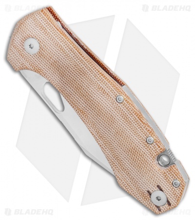GiantMouse Vox/Anso ACE Grand Knife Natural Micarta (3.4" Satin)
