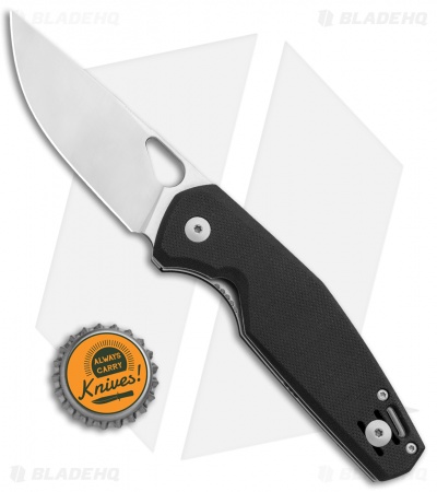 GiantMouse Vox/Anso ACE Nimbus Liner Lock Knife Black G-10 (3" Satin M390)