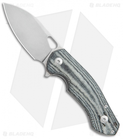 GiantMouse ACE Biblio - Flipper Knife | Black Micarta | Blade HQ