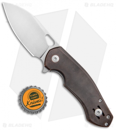GiantMouse Vox/Anso ACE Biblio Flipper Knife Bronze (2.9" Stonewash M390)