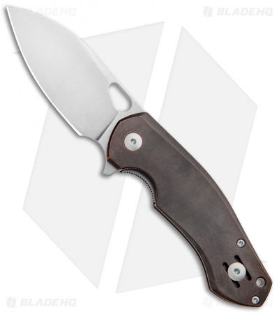 GiantMouse Vox/Anso ACE Biblio Flipper Knife Bronze (2.9" Stonewash M390)