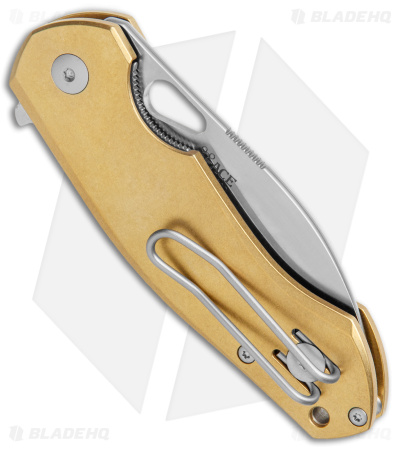GiantMouse ACE Biblio | Brass + M390 | Flipper Knife - Blade HQ