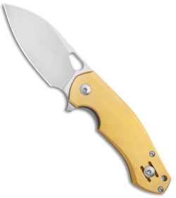 GiantMouse Vox/Anso ACE Biblio Flipper Knife Brass (2.9" Satin M390)