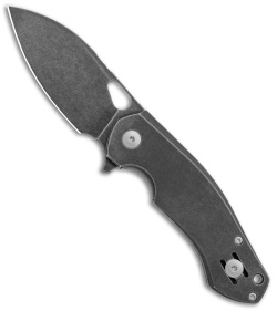 GiantMouse Vox/Anso ACE Darth Biblio Flipper Knife Titanium (2.9" Stonewash PVD)