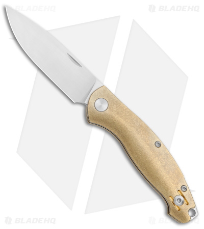 GiantMouse ACE Farley Slip Joint Knife | Brass + ELMAX