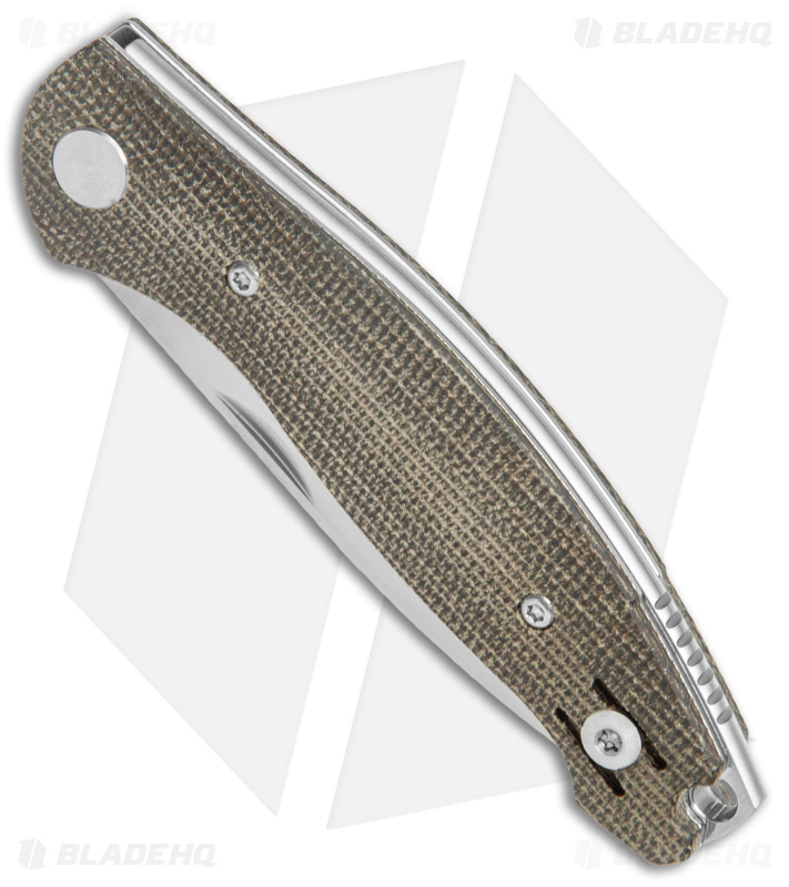 GiantMouse ACE Farley - Green Micarta | Slip Joint Knife | Blade HQ