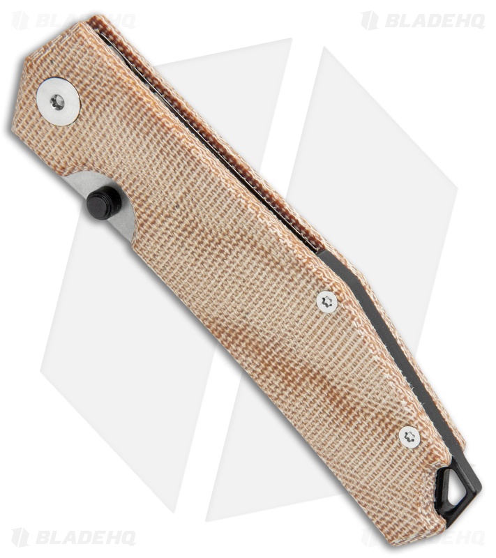 GiantMouse Vox/Anso ACE Clyde Liner Lock Knife Natural Micarta (3" Stonewash)
