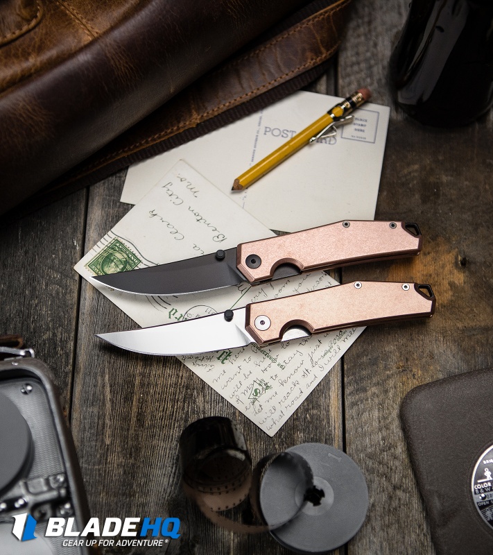 GiantMouse Vox/Anso ACE Clyde Liner Lock Knife Copper (3" Black PVD)
