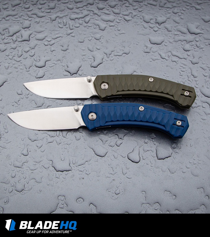 GiantMouse Vox/Anso Iona - Folding Knife | OD Green + SW | Blade HQ