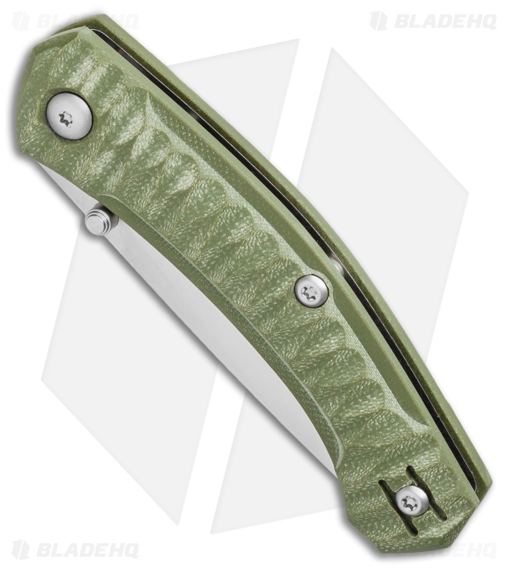 GiantMouse Vox/Anso ACE Iona Liner Lock Knife Green G-10 (2.9" Satin)