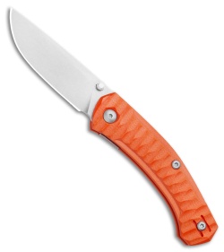 GiantMouse Vox/Anso ACE Iona Liner Lock Knife Orange G-10 (Stonewash)