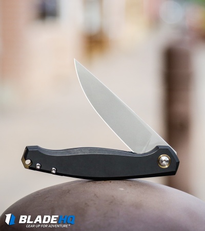 GiantMouse Vox/Anso ACE Sonoma Frame Lock Knife Tumbled Ti (3.3" Satin)