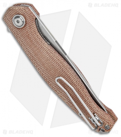 GiantMouse Vox/Anso ACE Sonoma V2 Liner Lock Knife Natural Micarta (3.3" SW)