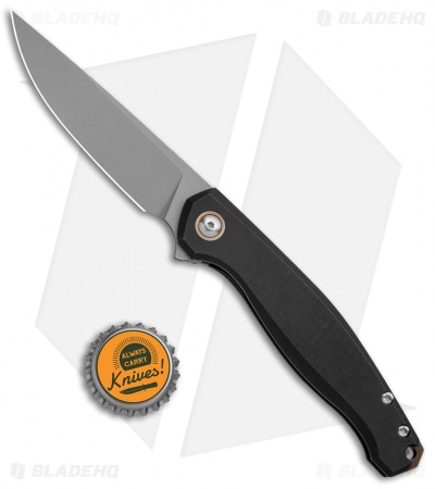 GiantMouse Vox/Anso ACE Sonoma Frame Lock Knife Black PVD Ti (3.3" Stonewash)