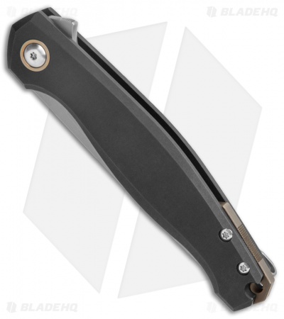 GiantMouse Vox/Anso ACE Sonoma Frame Lock Knife Black PVD Ti (3.3" Stonewash)