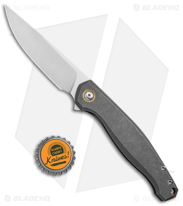 GiantMouse ACE Sonoma - Liner Lock Knife | Tumbled Ti | Blade HQ