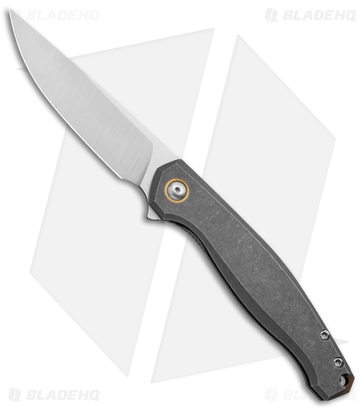 GiantMouse Vox/Anso ACE Sonoma Frame Lock Knife Tumbled Ti (3.3" Satin)