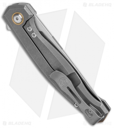 GiantMouse Vox/Anso ACE Sonoma Frame Lock Knife Tumbled Ti (3.3" Satin)