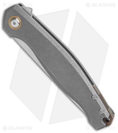 GiantMouse Vox/Anso ACE Sonoma Frame Lock Knife Tumbled Ti (3.3" Satin)
