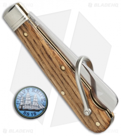 GEC #15 Navy Pocket Knife 3.375" Old Barn Chestnut 15S116