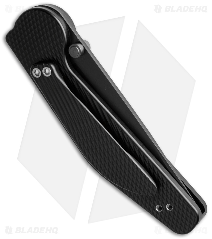 GT Knives Police Drop Point Manual Knife (3.625" Black) GT101