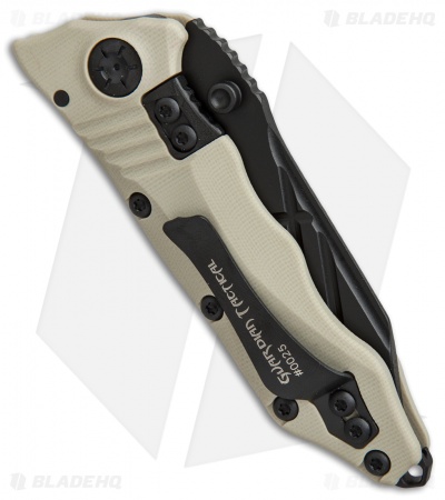 Guardian Tactical Deltrix Nano Combat Folder Knife Desert Tan G-10 (3.1" Black)