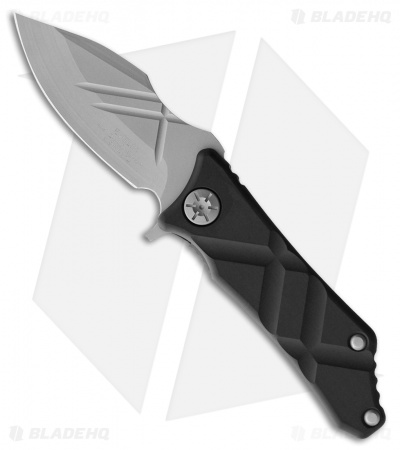 Guardian Tactical Exilis Frame Lock Knife Black Aluminum (2.875" Bead Blast) 