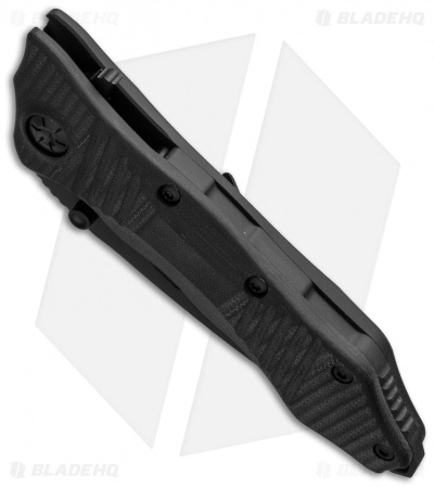 Guardian Tactical Helix Combat Folder Knife Black G-10 (3.75" Black)