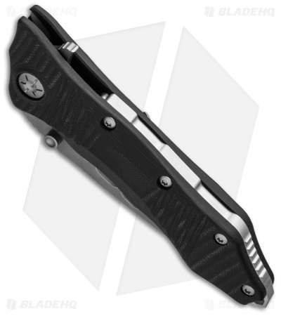 Guardian Tactical Helix Combat Folder Knife Black G-10 (3.75" Stonewash)
