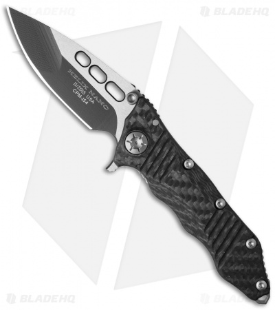 Guardian Tactical Helix Nano Flipper Knife Carbon Fiber (3.125" Two-Tone)