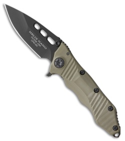 Guardian Tactical Helix Nano Flipper Knife OD Green G-10 (3.25" Black)