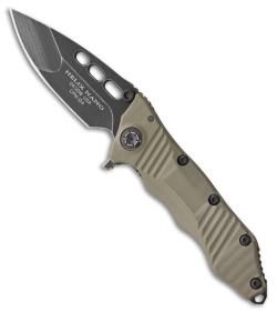 Guardian Tactical Helix Nano Flipper Knife OD Green G-10 (3.25" Dark Stonewash)