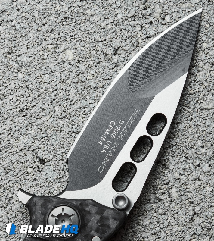 Guardian Tactical Helix Nano Flipper Knife Carbon Fiber (3.125" Two-Tone)
