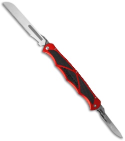 Havalon Hydra Double Blade Knife Red w/ 17 Replacement Blades & Nylon Case