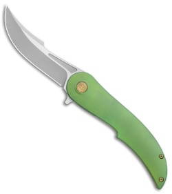 HEAdesigns Equilibrium V2 Frame Lock Flipper Knife Green Titanium