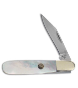 Hen & Rooster Baby Barlow Knife 2.4" Mother of Pearl - HR241MOP