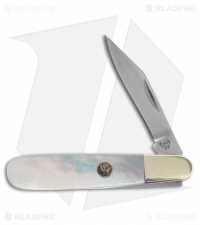 Hen & Rooster Baby Barlow Knife 2.4" Mother of Pearl - HR241MOP