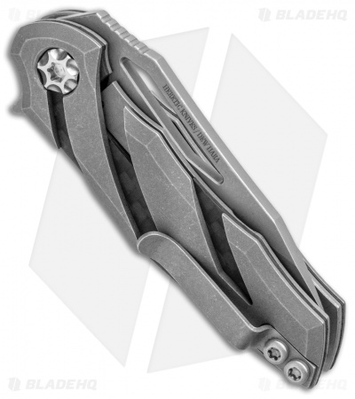 Heretic Knives Dew Hara Tenshi Liner Lock Knife Battleworn Ti/CF (2.5" SW)
