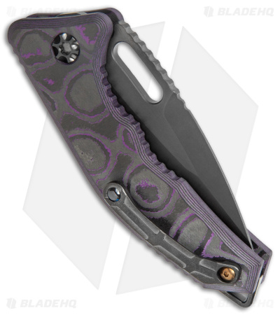 Heretic Knives Medusa Automatic Knife Camo Carbon Purple (3" Black DLC)