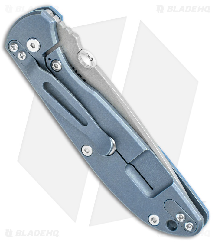 Hinderer Knives Firetac Recurve Frame Lock Knife Blue/Battle Blue (3.6