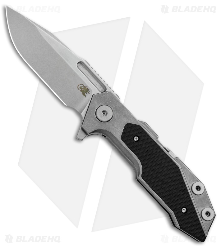 Hinderer Knives Full Track Manual Knife Black G10 + Spear Point