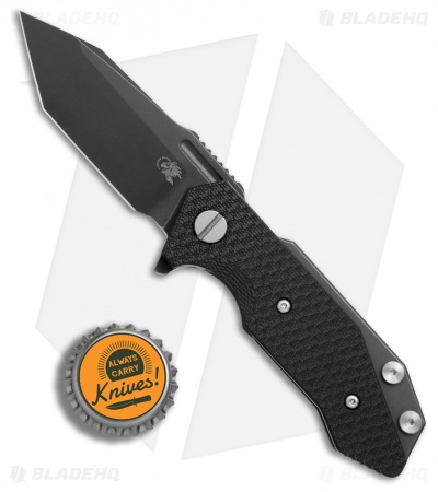 Hinderer Knives Half Track Tanto Knife Black G-10 (2.75" DLC Black)