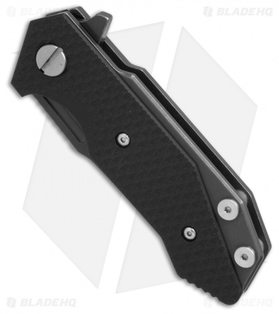 Hinderer Knives Half Track Tanto Knife Black G-10 (2.75" DLC Black)